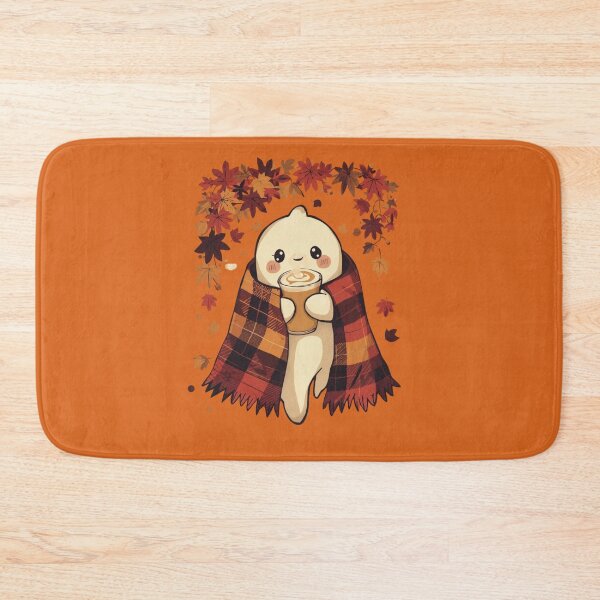 Item preview, Copy of  Adorable ghost wrapped in autumn blanket illustration designed and sold by Monascreativeempire.