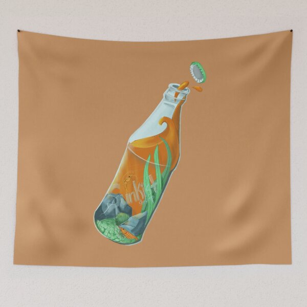 Item preview, Sunkist Shrimp Soda Bottle designed and sold by OpossumInACar.
