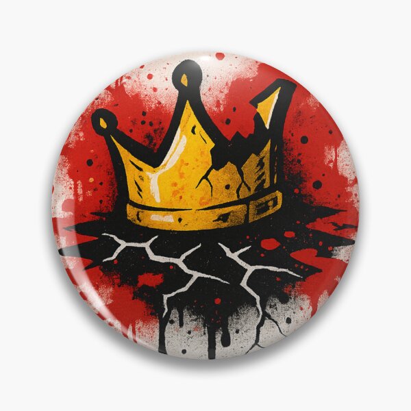 Item preview, Broken Crown – Fall of Power Graffiti Tee designed and sold by PastimeMastery.