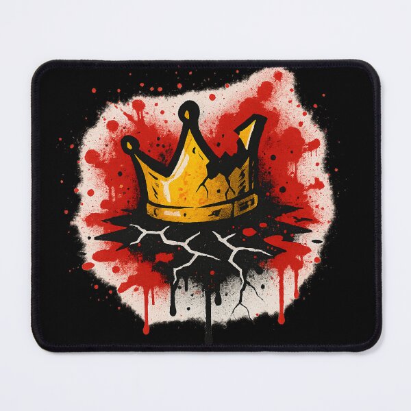 Item preview, Broken Crown – Fall of Power Graffiti Tee designed and sold by PastimeMastery.