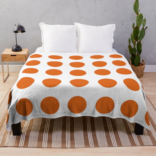 Item preview, Classic Orange Polka Dot on White Background – Timeless Circle Pattern Design designed and sold by Cultradesign.
