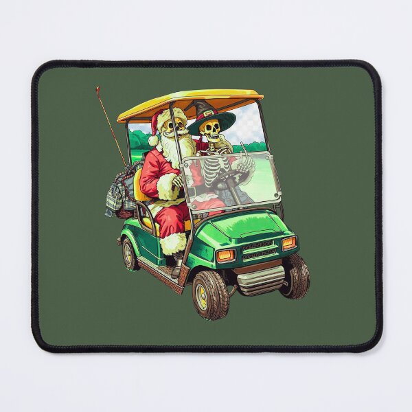 Item preview, Santa&Witch Skeletons Golf Cart designed and sold by Zakrytos ★★★★★.