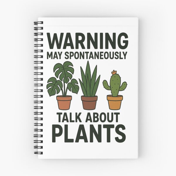 Item preview, Warning: May Spontaneously Talk About Plants” – Fun Plant Lover Design designed and sold by Darren Snell.