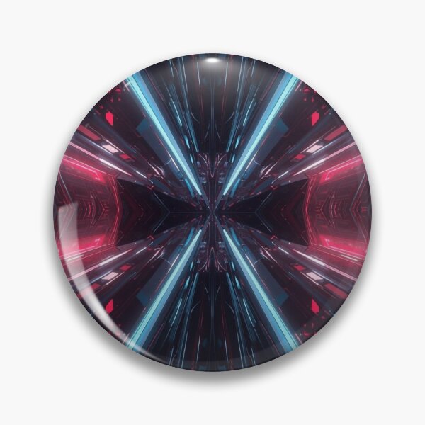 Item preview, “Futuristic Neon Tunnel Abstract Design” designed and sold by Pixel-2-Wears.