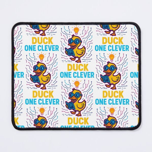 Item preview, One Clever Duck Funny Smart Reading Pun Design designed and sold by TeeTimeTreasure.