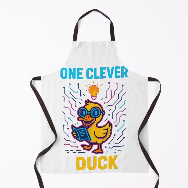 Item preview, One Clever Duck Funny Smart Reading Pun Design designed and sold by TeeTimeTreasure.