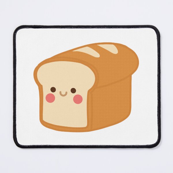 Item preview, Kawaii Bread Loaf – Cute Smiling Bakery Food designed and sold by PinFlick.