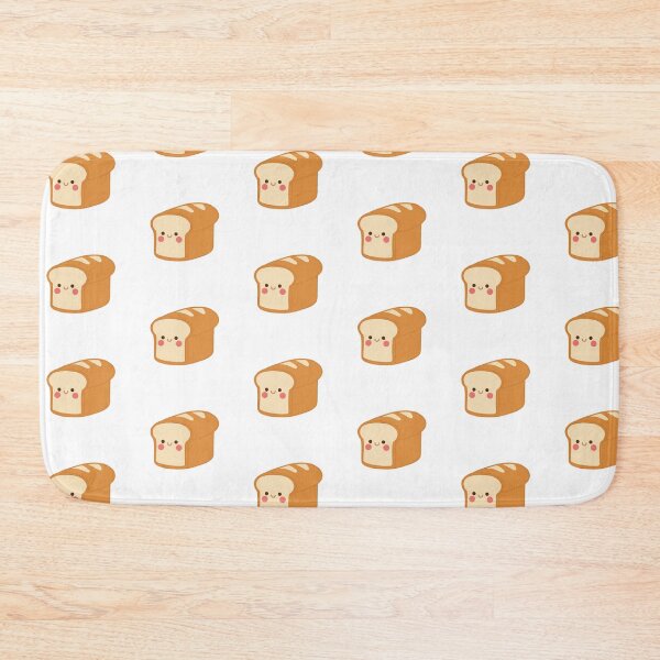 Item preview, Kawaii Bread Loaf – Cute Smiling Bakery Food designed and sold by PinFlick.