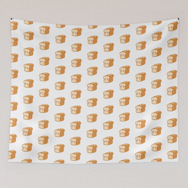 Item preview, Kawaii Bread Loaf – Cute Smiling Bakery Food designed and sold by PinFlick.
