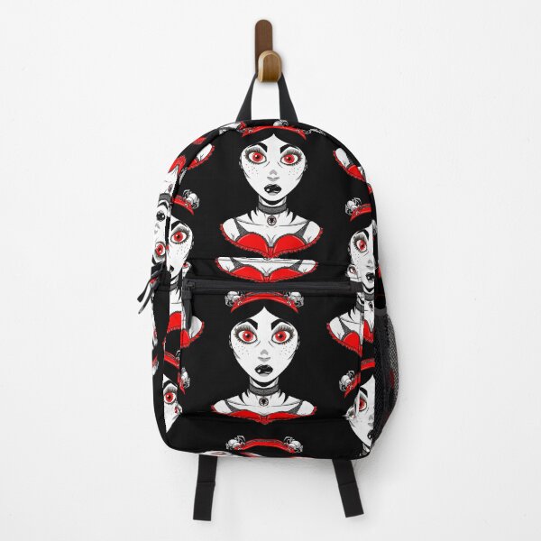 Item preview, Portrait of a red and black gothic girl designed and sold by fifou96.