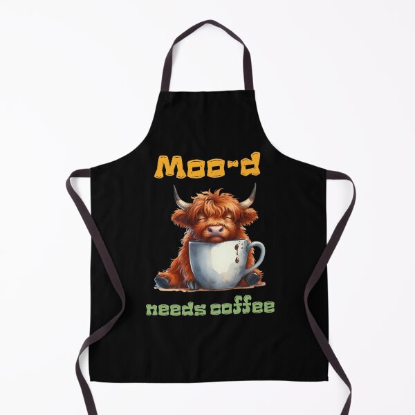 Item preview, Moo-d Needs Coffee | Cute Highland Cow Funny Coffee Lover designed and sold by Bawek85Designs.