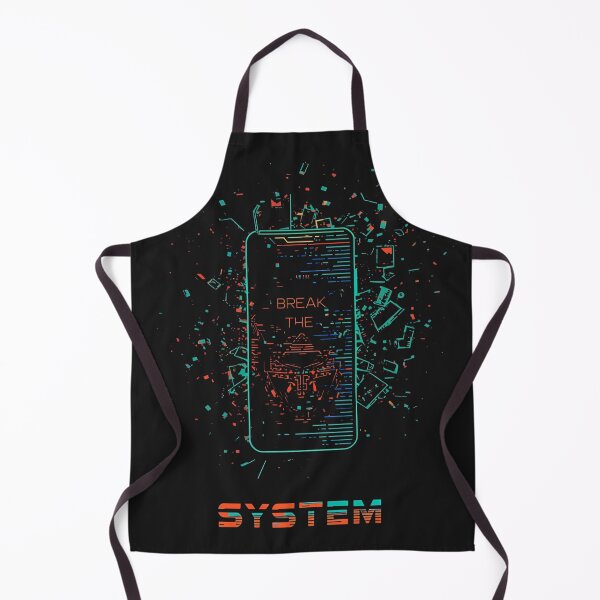 Artikelvorschau, Break the System – Futuristisches Cyberpunk Design mit Maske & Neon-Linien entworfen und verkauft von ParaSiempreS.