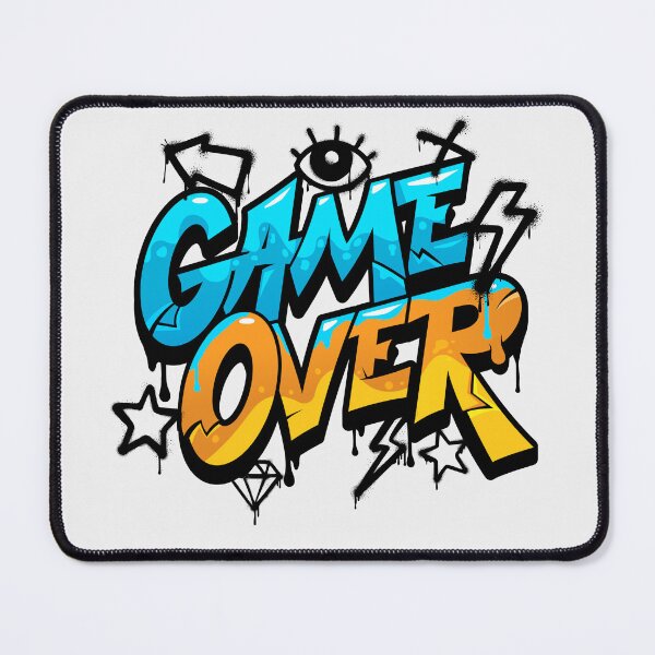 Item preview, Game Over Retro Gamer Typography designed and sold by yedi dijital.