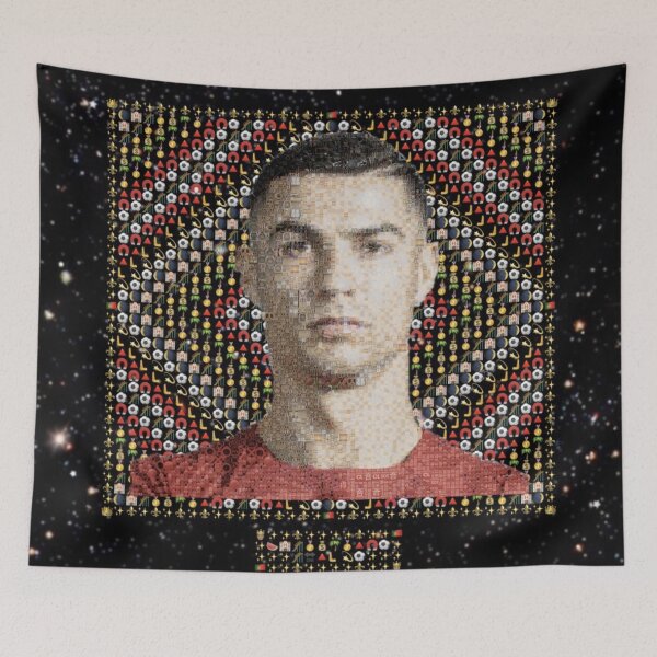 Item preview, CR7 Emojified – Ronaldo-Inspired Grid Tribute | Visual Power in Emoji Form | Football Legend Art Series designed and sold by Emoji Emblems.