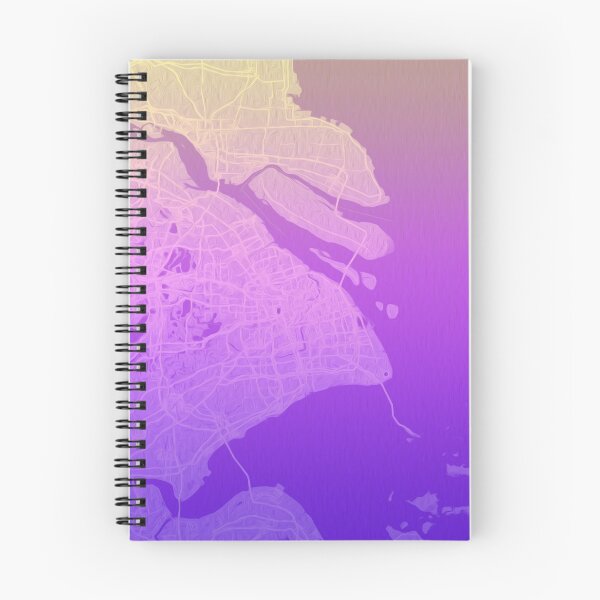 Item preview, Shanghai Map Purple and Pink designed and sold by mapsmuse.