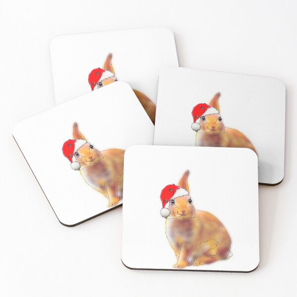 Item preview, Bunny with Santa Hat – animalzinhats  designed and sold by Ashley’sAnimalz.