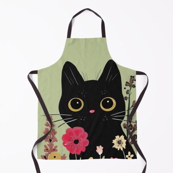 Item preview, Whimsical Black cat  designed and sold by Green Witch Art.
