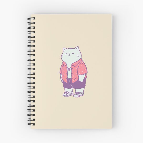 Item preview, Nonchalant Cat in a Patterned Shirt, pastel sketch illustration designed and sold by Magnificent Lizard.