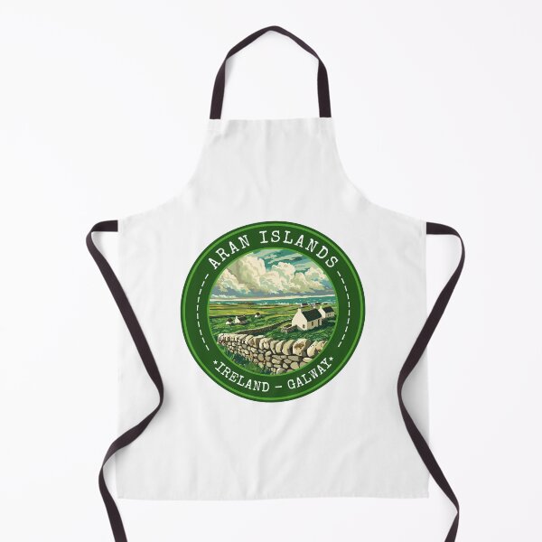Item preview, Aran Islands Ireland-Galway, Vintage Travel Art Circle Emblem designed and sold by MaateoDesign.