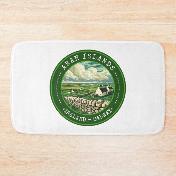 Item preview, Aran Islands Ireland-Galway, Vintage Travel Art Circle Emblem designed and sold by MaateoDesign.