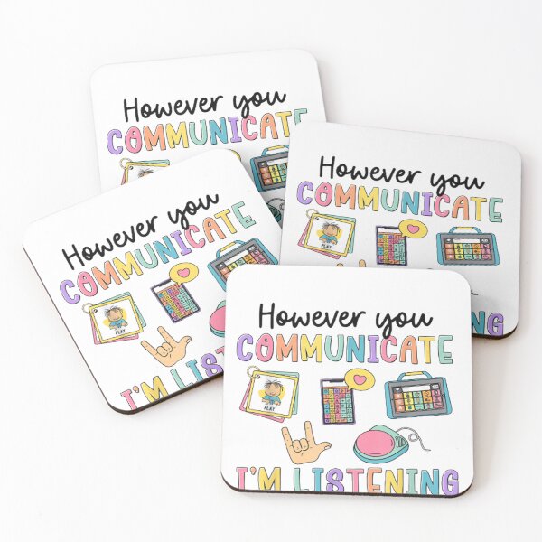 Item preview, However You Communicate I'm Listening – SLP Inclusive Therapist designed and sold by StickChic.