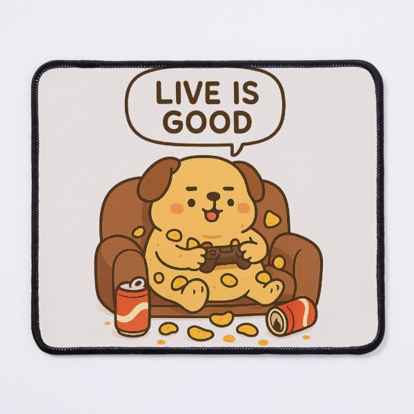 Item preview, Couch Potato Gamer Dog designed and sold by Minato_Monarch.