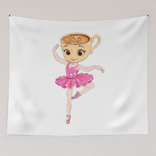 Item preview, Ballet Dancer Coffee Head Vector Illustration Art Design designed and sold by jayson salvador.