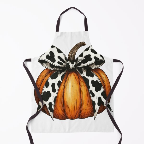 Item preview, Autumn Pumpkin with Cow Print Bow - Halloween Pumpkin designed and sold by TownWish.