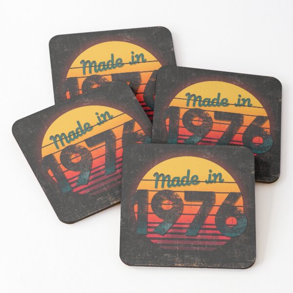 Item preview, Made in 1976 Retro Vintage Sunset Distressed Design designed and sold by Pixelogia.