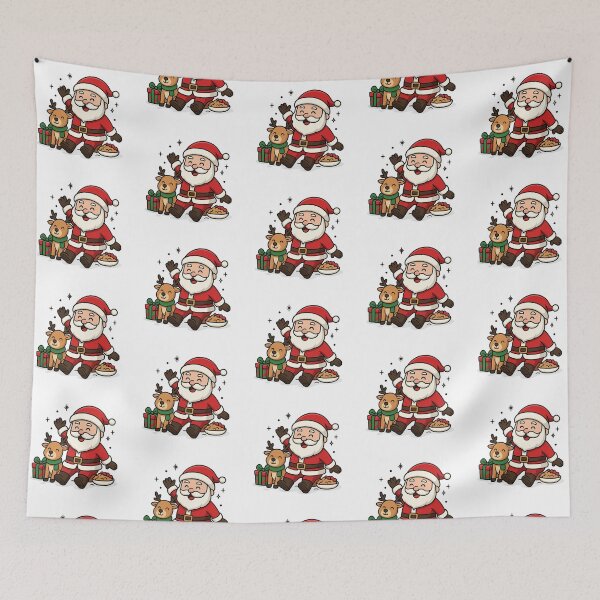 Item preview, Santa Reindeer and Snowman designed and sold by UrTshirt.