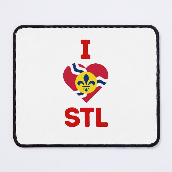 Item preview, I Love STL with St. Louis Flag designed and sold by Sparkle, Not Darkle.