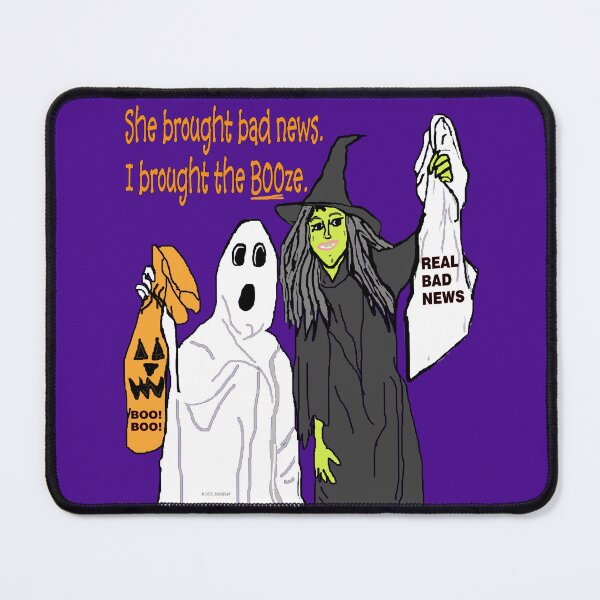 Item preview, A Ghost and Witch Attend a Halloween Party designed and sold by kristalcurt.