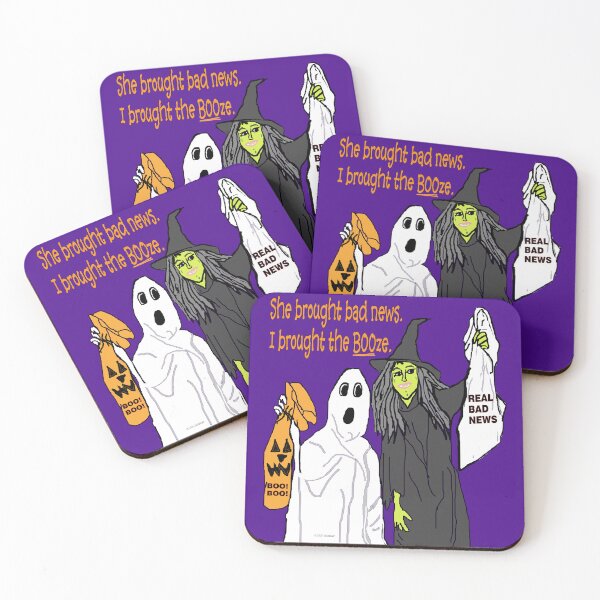 Item preview, A Ghost and Witch Attend a Halloween Party designed and sold by kristalcurt.