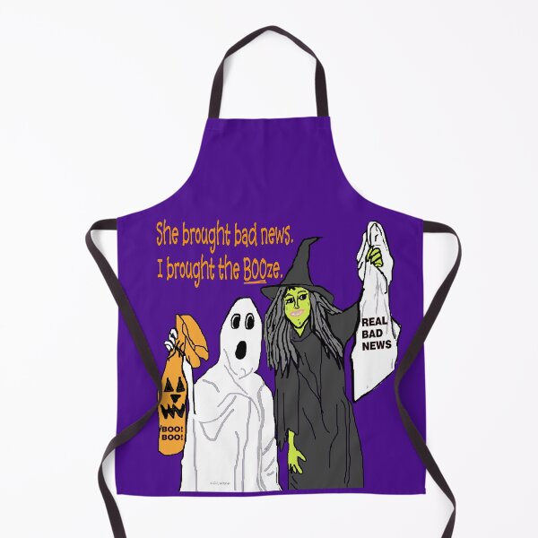 Item preview, A Ghost and Witch Attend a Halloween Party designed and sold by kristalcurt.