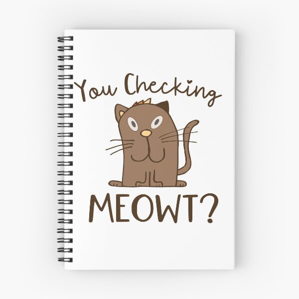 Item preview, Comical Cat Pun - You Checking Meowt? designed and sold by MclaughlinGifts.