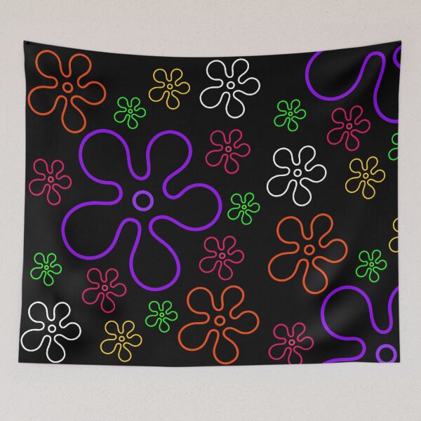 Item preview, Copy of SpongeBob Bikini Bottom Colorful flowers sky texture designed and sold by DibujandoPorfa.