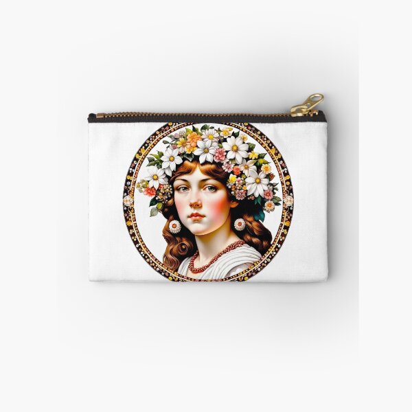 Item preview, Ethereal Spring Maiden with Flower Crown Portrait designed and sold by LanaGustavsson.