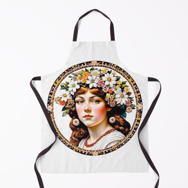 Item preview, Ethereal Spring Maiden with Flower Crown Portrait designed and sold by LanaGustavsson.