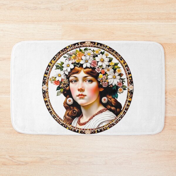 Item preview, Ethereal Spring Maiden with Flower Crown Portrait designed and sold by LanaGustavsson.