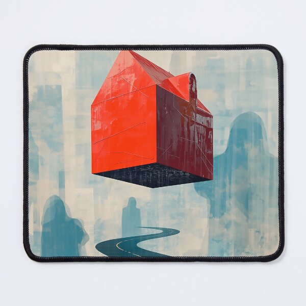 Item preview, The Floating House – Surreal Dreamscape Art designed and sold by CosmicShapes.