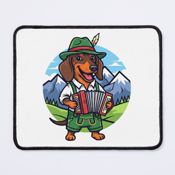 Item preview, Alpine Wurst-Dog – Accordion Tunes & Dachshund Grooves designed and sold by CARPIO Creations.
