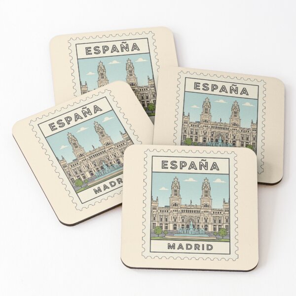 Item preview, Vintage Spain Madrid Stamp  designed and sold by allaboutstamps.