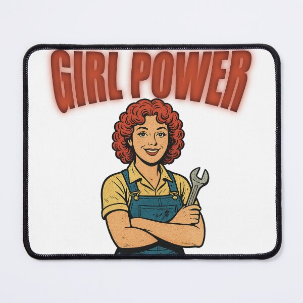 Item preview, Girl Power Mechanic Retro Inspired Artwork designed and sold by Pokah79.
