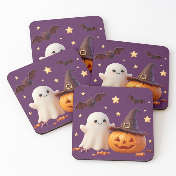 Item preview, Whimsical Ghost & Pumpkin Magic Fantômes & Citrouilles Magiques designed and sold by Drawingshirts.