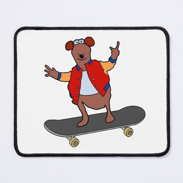 Item preview, Rizzo The Rat On A Skateboard  designed and sold by Animals-by-JB.