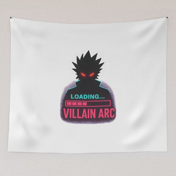 Item preview, Pegatina de anime "Arco villano cargando" | Diseño de estética oscura con fallos designed and sold by OsasChild.