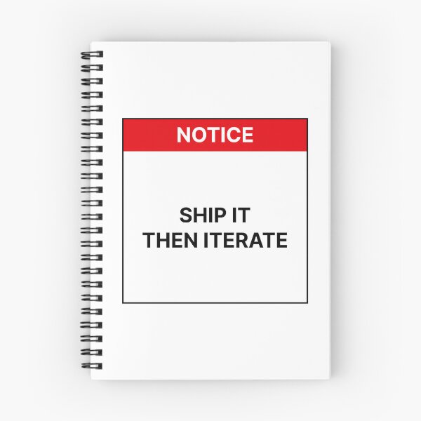 Item preview, Ship it then iterate designed and sold by Jiben44.