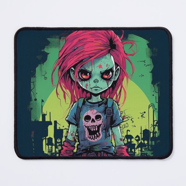Item preview, Zombie Punk Girl – Neon Apocalypse Artwork designed and sold by ArtBySylvia.