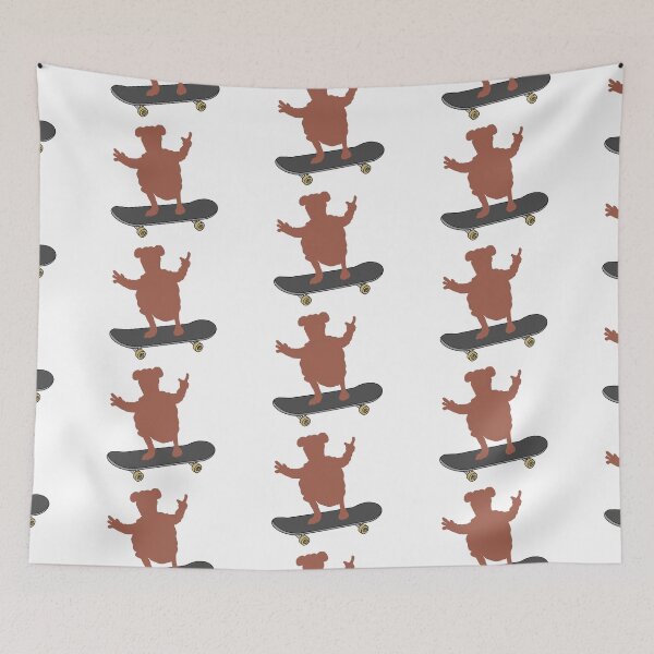 Item preview, Rizzo The Rat On A Skateboard  designed and sold by Animals-by-JB.