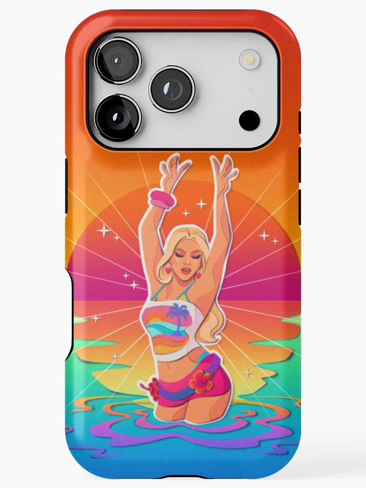 Thumbnail 1 of 4, iPhone Case, Midnight Sun designed and sold by RikDrawsThings.
